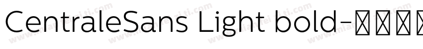 CentraleSans Light bold字体转换
